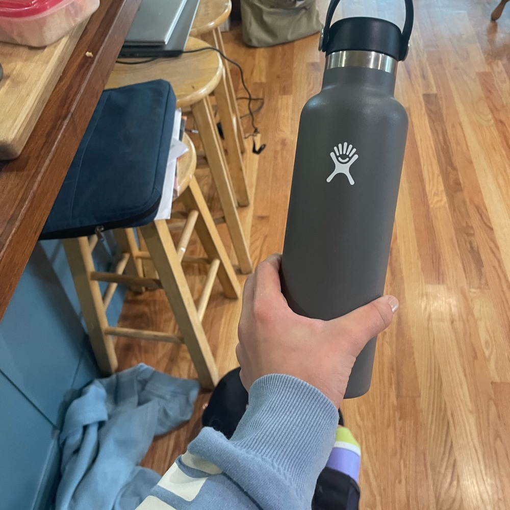 Gray Hydro Flask Water Bottle